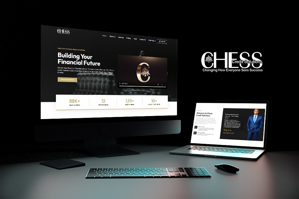 Chess Credit Solutions website design by Revneo