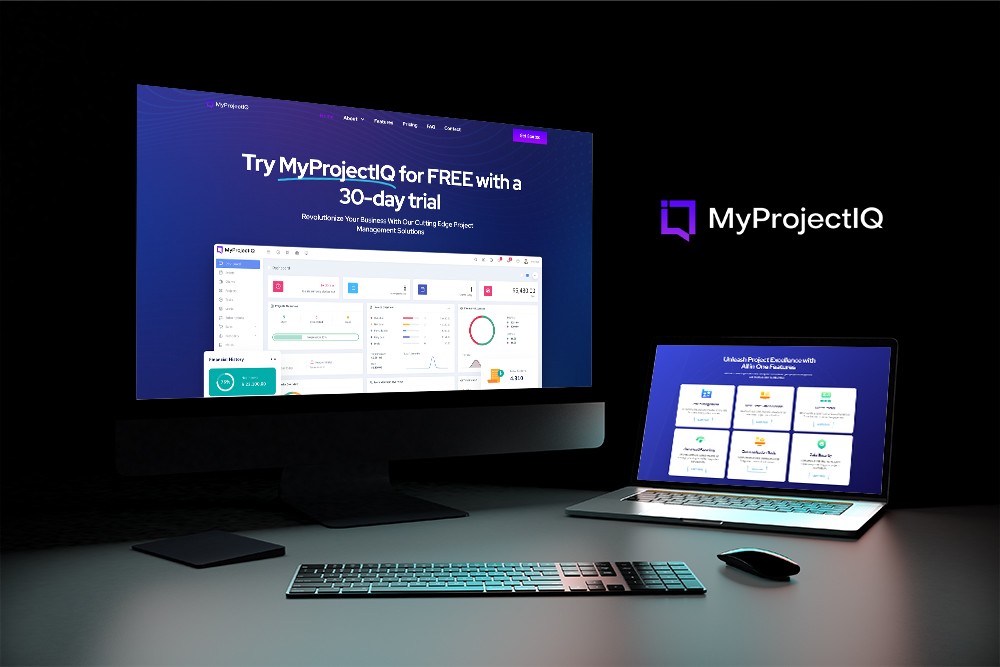 MyProjectIQ website design by Revneo