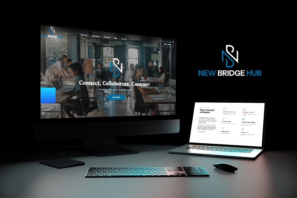 New Bridge Hub website design by Revneo
